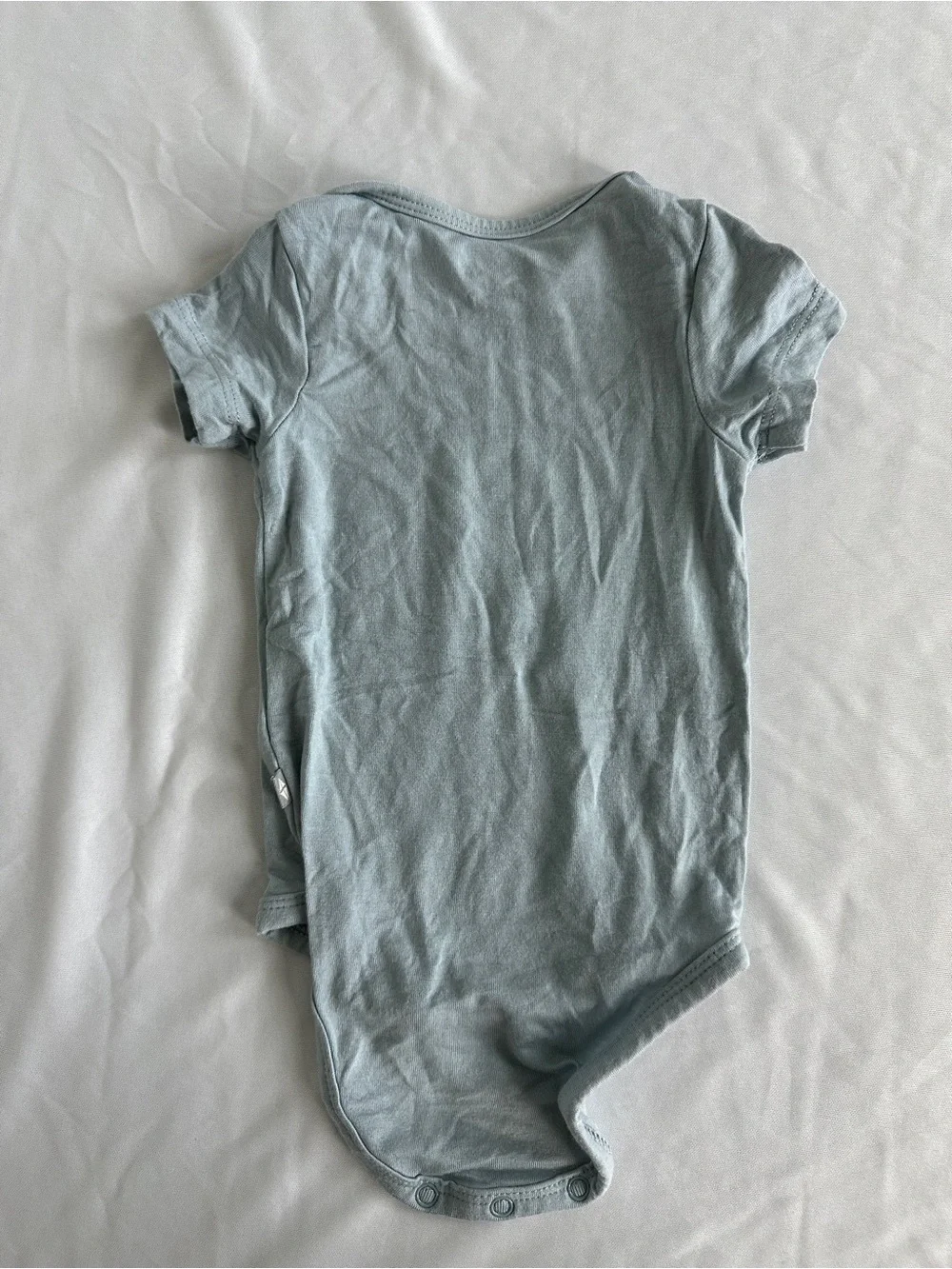 Kyte BABY Short-Sleeve One-Piece in Pale Blue